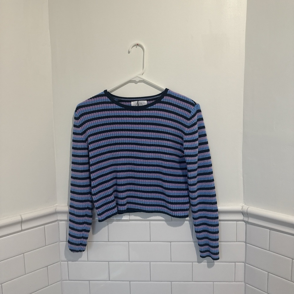 ZARA Striped Blue Girl’s Top